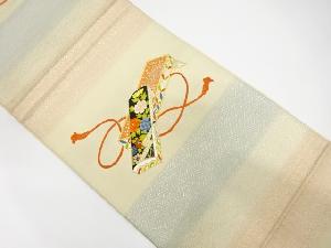 アンティーク　文箱模様織出し袋帯（材料）